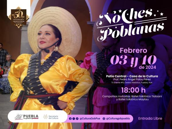 Retoma gobierno estatal programa de danza “Noches Poblanas”
