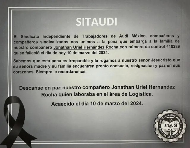 Fallece trabajador de Audi tras trágico choque; hay múltiples heridos 