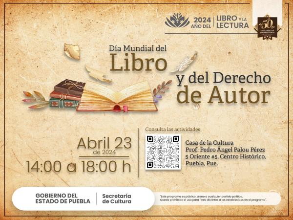 Acogerá Casa de la Cultura actividades para "Día Mundial del Libro"