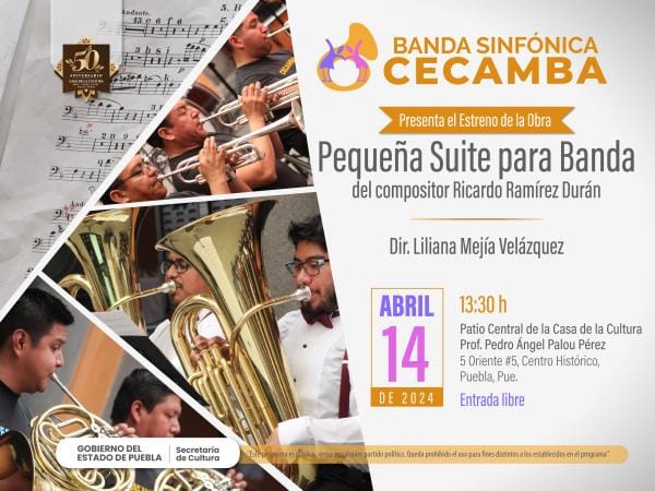 Presentará CECAMBA conciertos en Casa de la Cultura y La Carmela