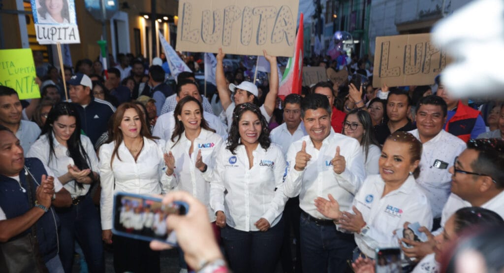 Lupita Cuautle inicia su campaña por la presidencia de San Andrés Cholula junto a Eduardo Rivera