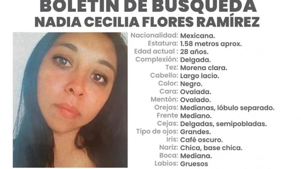 Buscan a Nadia Cecilia Flores Ramírez; desapareció desde el 17 de mayo