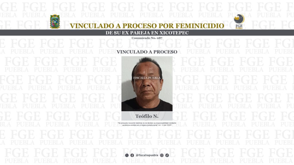 Vinculado a proceso por feminicidio de su ex pareja en Xicotepec