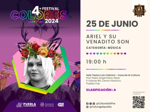 Iniciará "Festival Colores" con presentación de “Ariel y su Venadito Son”: Cultura