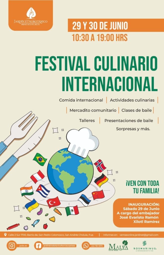Disfruta del Festival Culinario Internacional en San Andrés Cholula