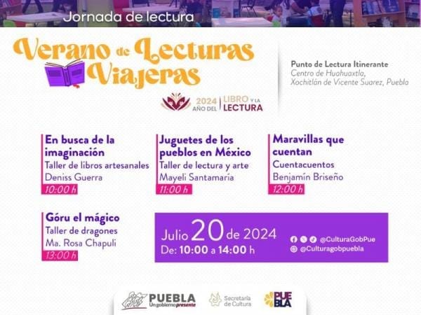 Llevará gobierno estatal “Verano de Lecturas Viajeras” a municipios