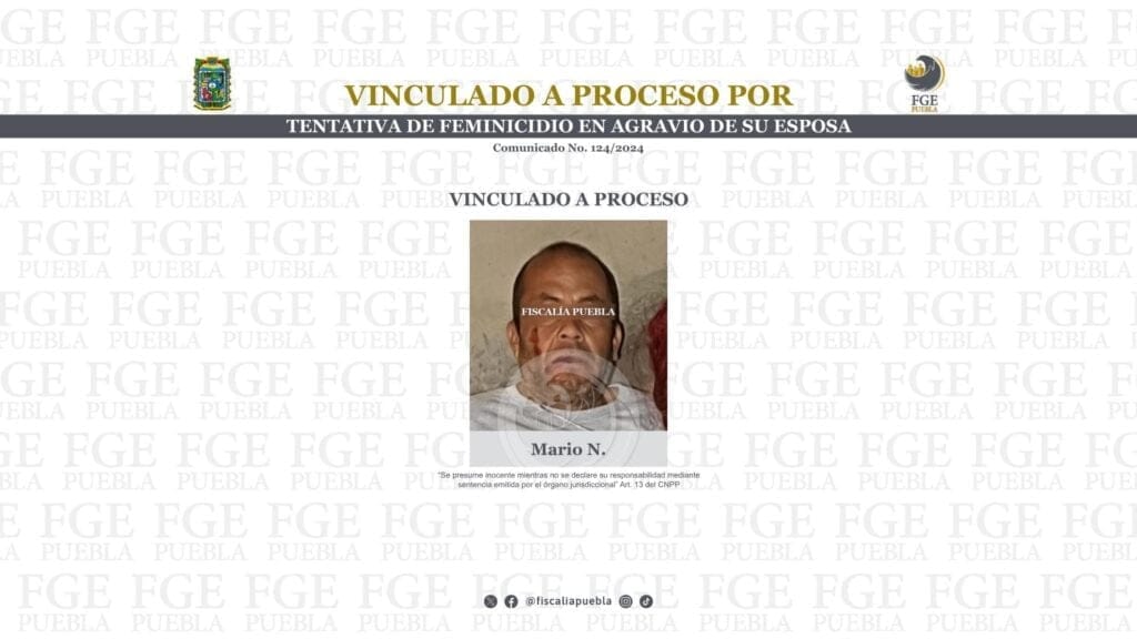 Vinculado a proceso por tentativa de feminicidio en agravio de su esposa