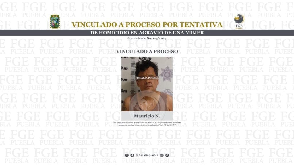 Vinculado a proceso por tentativa de homicidio en agravio de una mujer