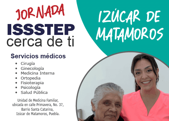 Invita ISSSTEP a sexta jornada regional en Izúcar de Matamoros
