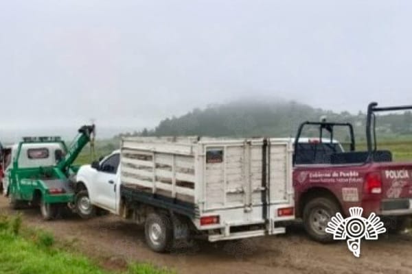 Aseguran SSP y SEMAR tres camionetas con hidrocarburo robado