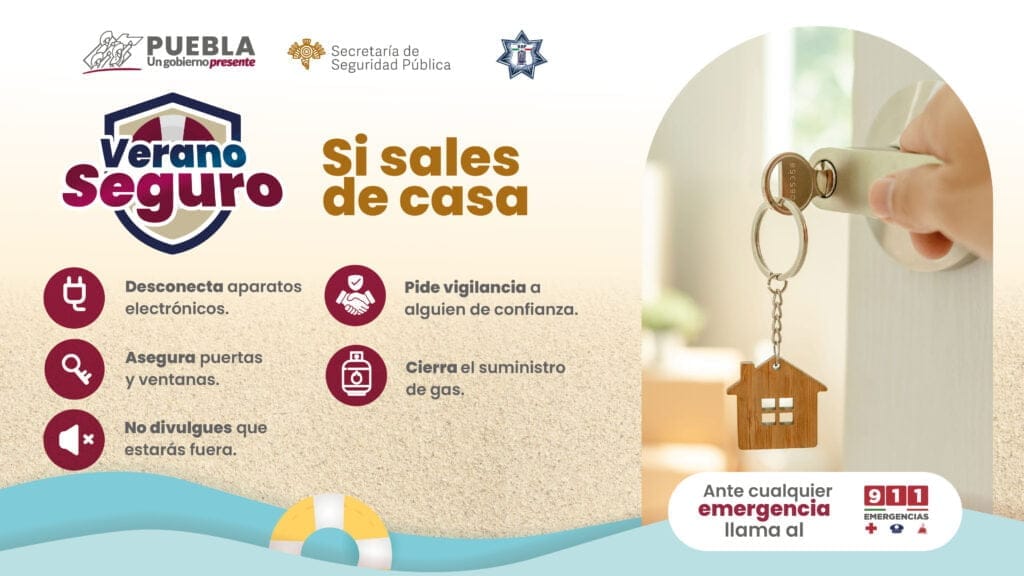 Exhorta SSP a fortalecer medidas de autocuidado en vacaciones