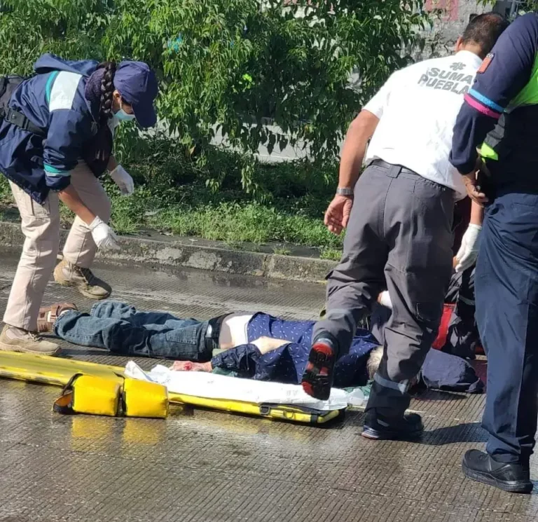 Abuelito atropellado por patrulla en Puebla es declarado con muerte cerebral