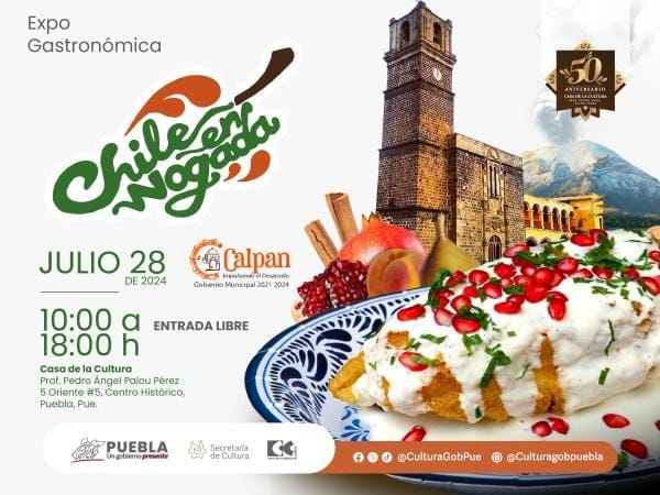 Ofrecerá Casa de la Cultura muestra gastronómica del Chile en Nogada