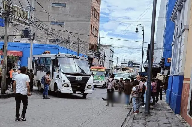 Ruta 38 atropella a una adulta mayor en el Centro Histórico de Puebla