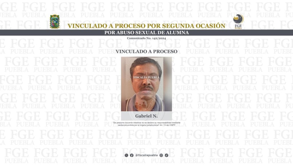 Vinculado a proceso por segunda ocasión por abuso sexual de alumna