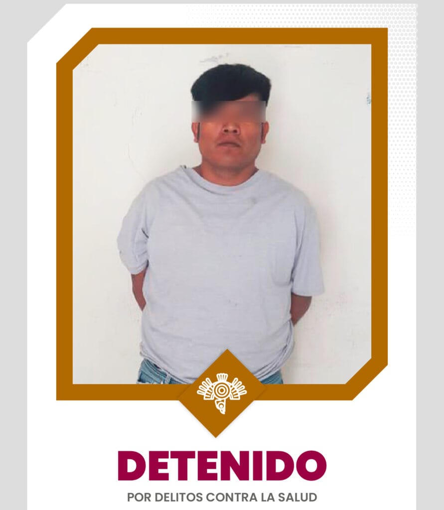 Detiene SSP a hombre con 10 kilos de posible marihuana