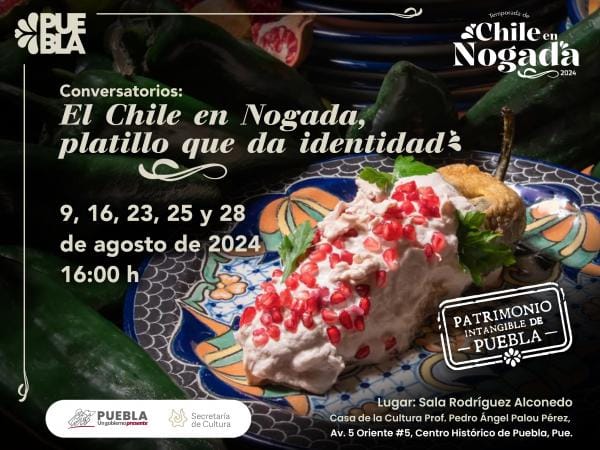 Alista Cultura ciclo de conferencias sobre el Chile en Nogada