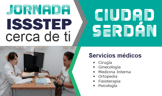 Programa ISSSTEP jornada integral de servicios en Ciudad Serdán