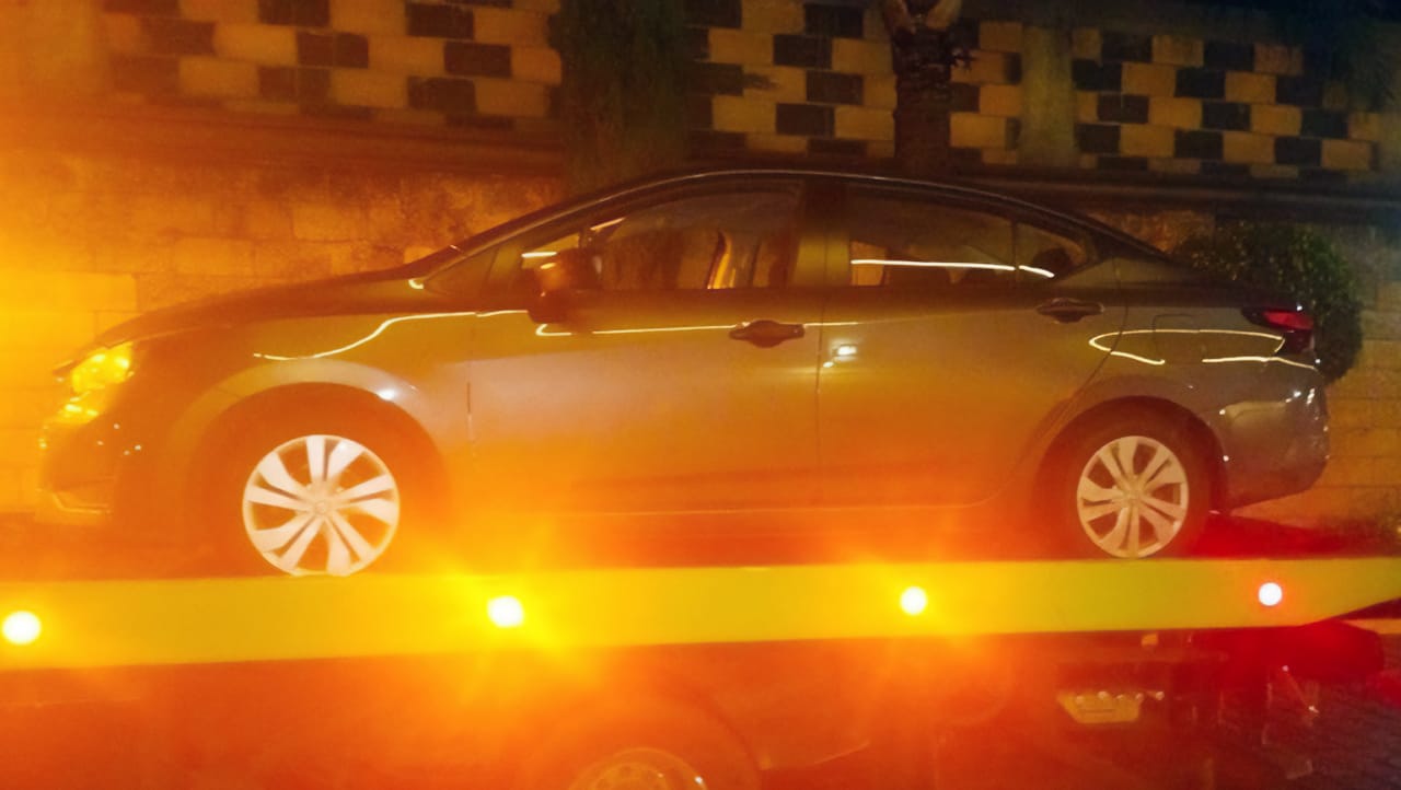 Detiene SSP a hombre y mujer por robo de vehículo de plataforma digital