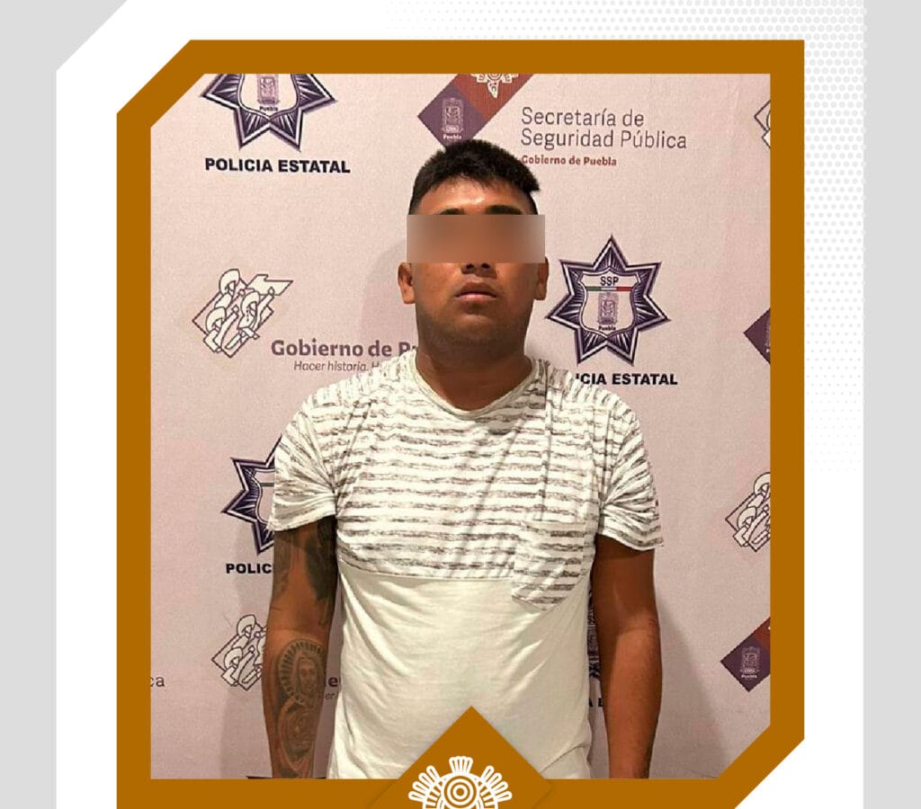 En Tehuacán, detiene Policía Estatal a “El Moreno”, presunto narcomenudista