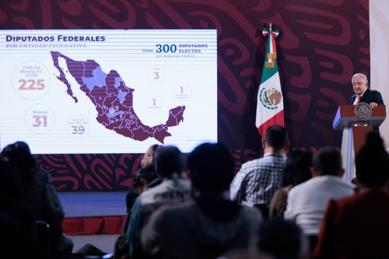 AMLO celebra determinación del TEPJF sobre conformación de Cámara de Diputados
