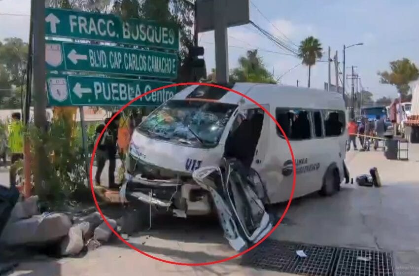  Choque en Periférico Ecológico y Valsequillo deja 15 heridos, tres de gravedad