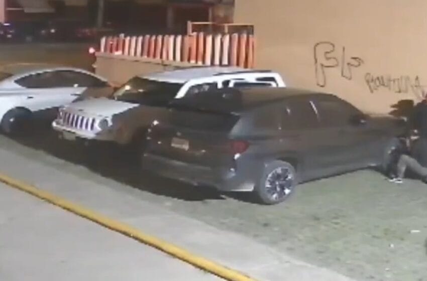 Robo Express en Los Héroes: Ladrones desmantelan camioneta en segundos