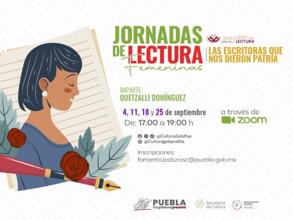 Desarrollará Cultura jornada literaria "Las escritoras que nos dieron patria"