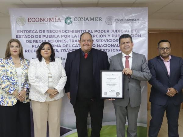 Coadyuva gobierno estatal con Poder Judicial de Puebla para garantizar acceso eficiente a justicia