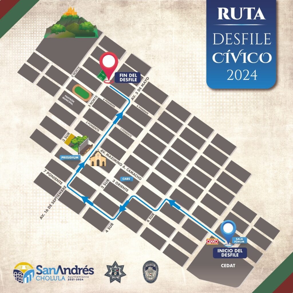 Listo en San Andrés Cholula Operativo de Seguridad “Fiestas Patrias 2024”