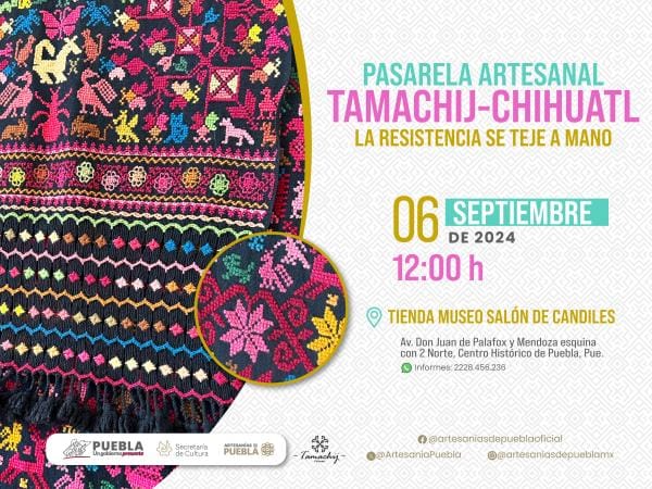 Presentará Cultura pasarela de moda artesanal en Centro Histórico de Puebla