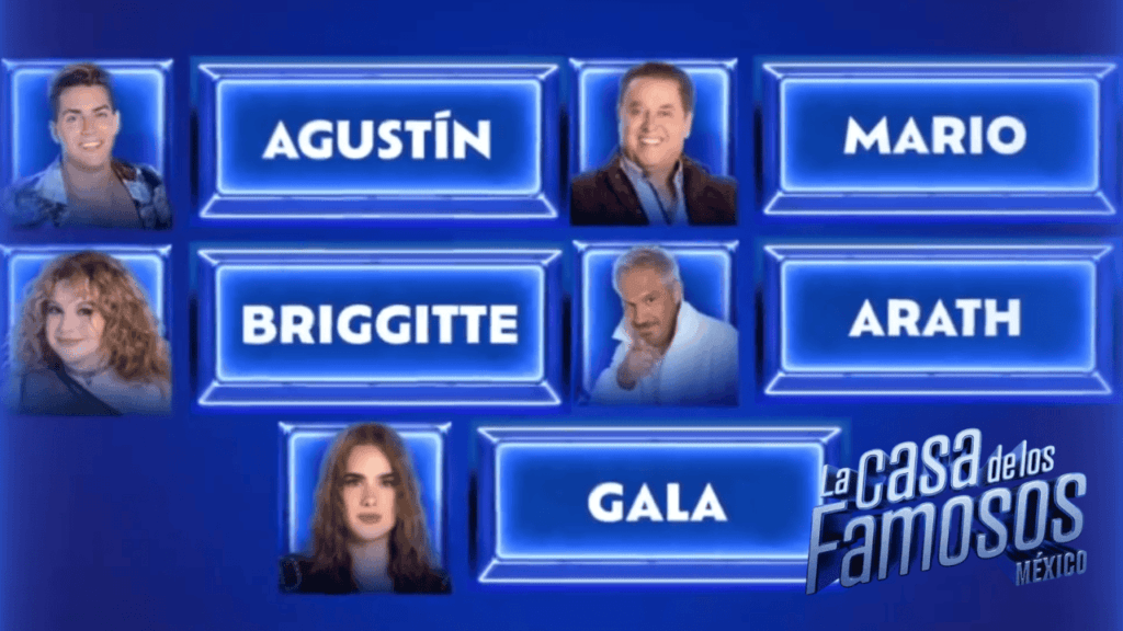 Última nominación de La Casa de los Famosos México: Agustín, Mario, Briggitte, Arath y Gala en riesgo
