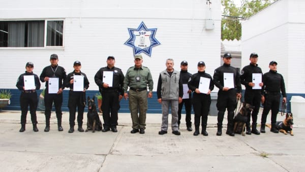La SSP, certificó a 10 elementos pertenecientes al Comando Canófilo de la Policía Estatal