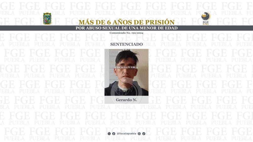Más de 6 años de prisión por abuso sexual de una menor de edad