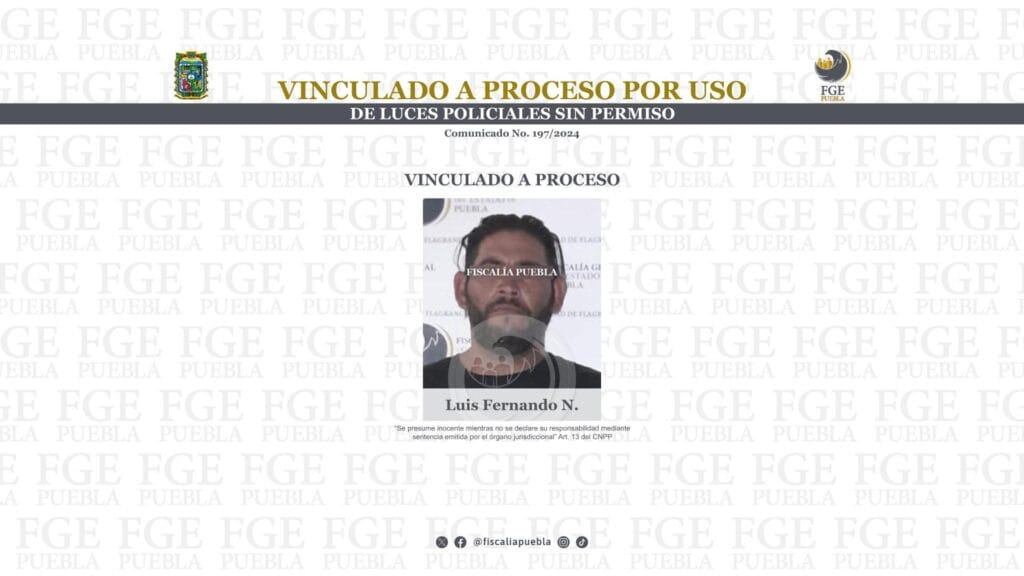 Vinculado a proceso por uso de luces policiales sin permiso