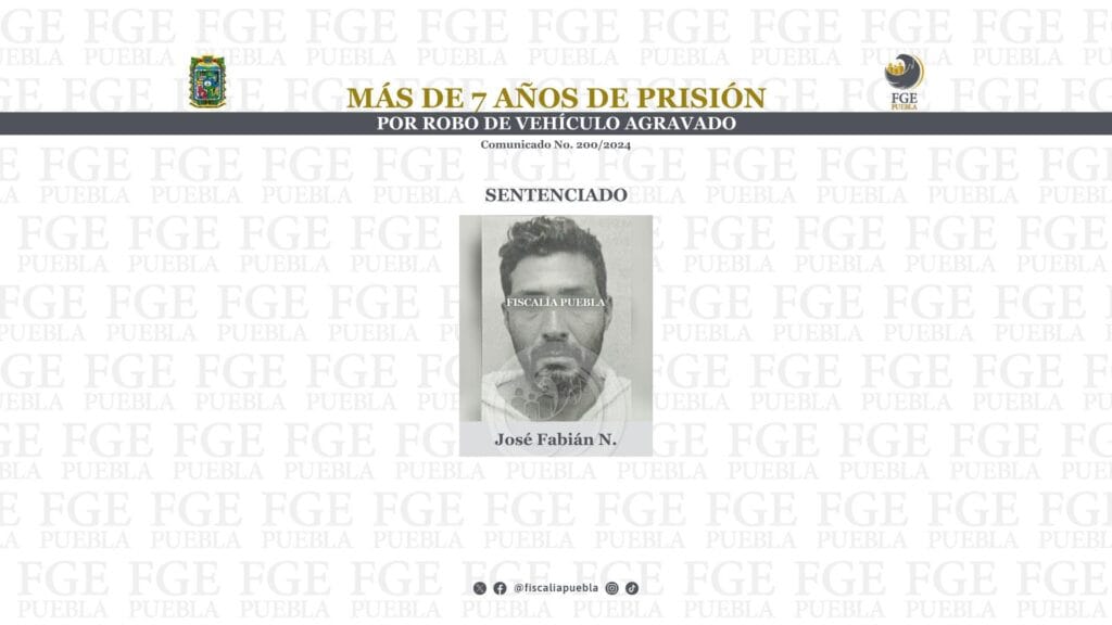 Más de 7 años de prisión por robo de vehículo agravado