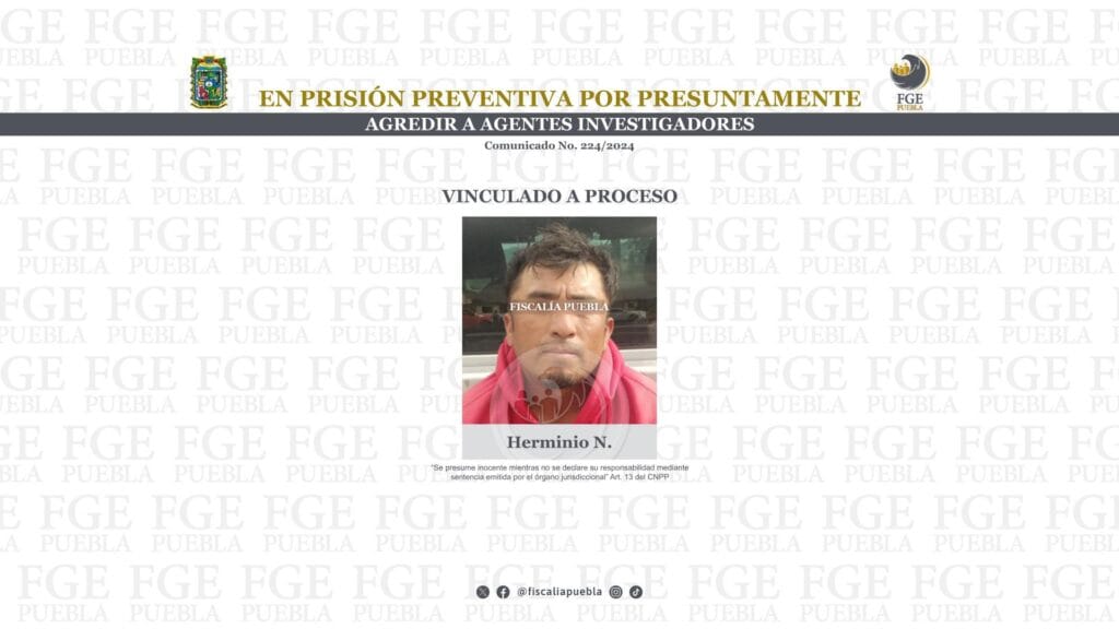 En prisión preventiva por presuntamente agredir a agentes investigadores