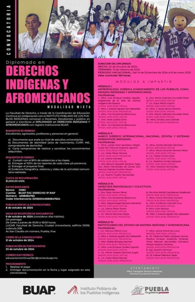 Inicia gobierno estatal “Diplomado en Derechos de los Pueblos Indígenas”