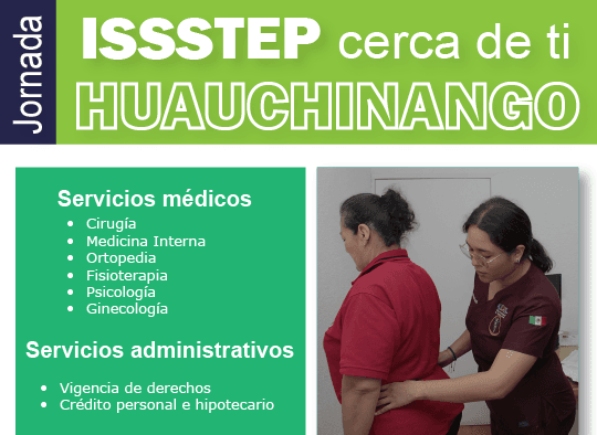 Invita ISSSTEP a jornada de atención integral en Huauchinango