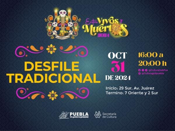 Invita gobierno estatal al desfile tradicional de “Día de Muertos”