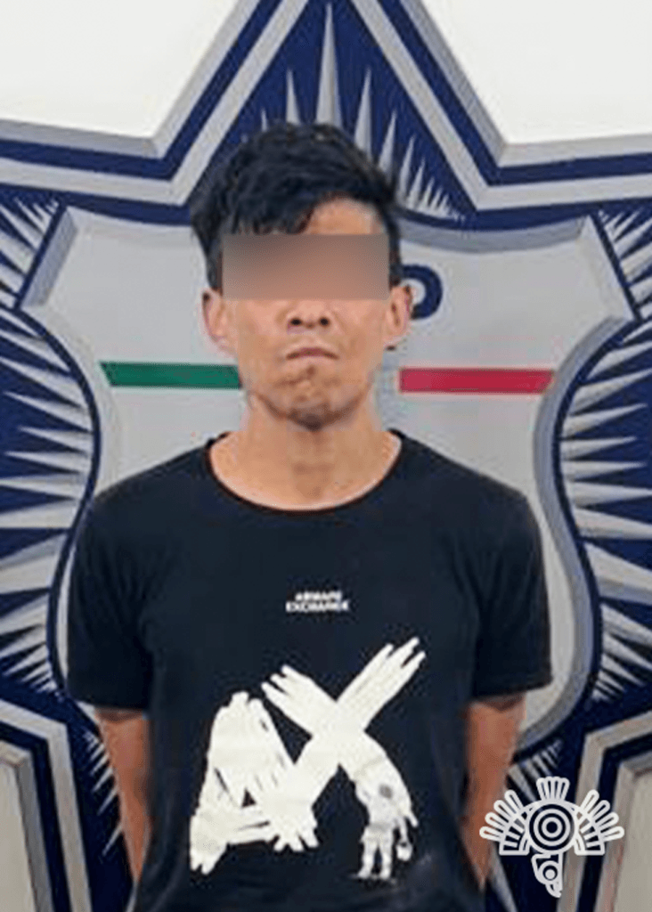 En Centro de Puebla, SSP detiene a hombre por robo a comercio