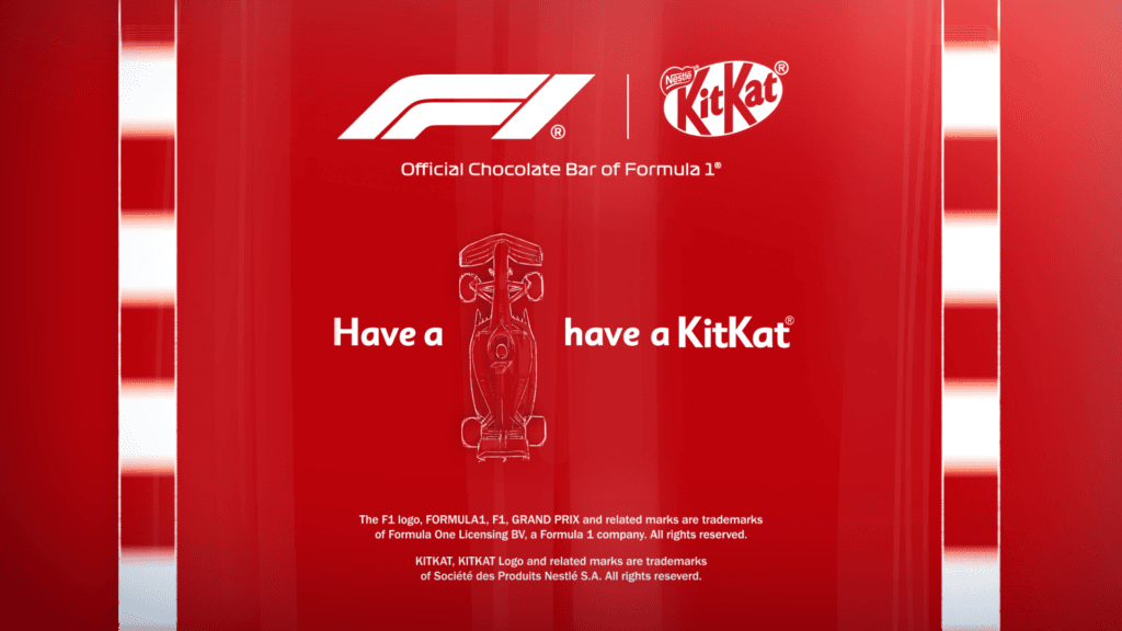 KitKat se convierte en el Chocolate Oficial de la Fórmula 1