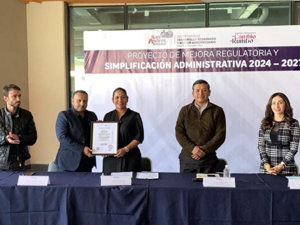 Impulsa gobierno de Puebla mejora regulatoria en San Andrés Cholula