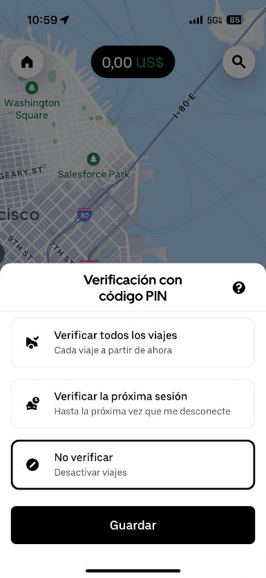 Uber amplía función Código PIN para socios conductores en Puebla