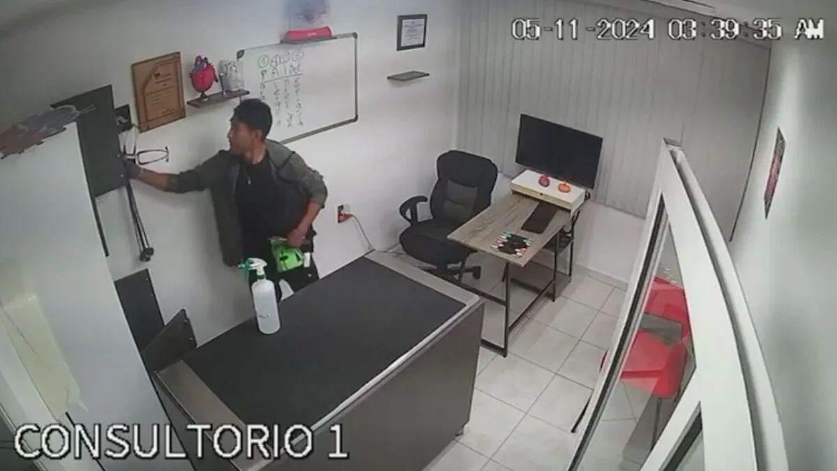 Ladrón saquea clínica veterinaria en La Paz, es captado por cámaras de vigilancia