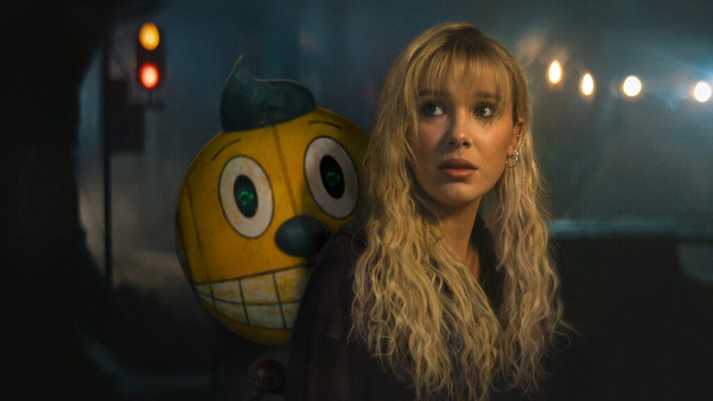 Millie Bobby Brown, Chris Pratt y Stanley Tucci protagonizan Estado eléctrico, una nueva película retrofuturista en Netflix