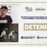 Policías viales de San Pedro Cholula detienen a dos hombres y recuperan motos robadas