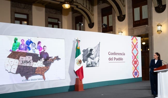 Migrantes mexicanos exponen en "La Mañanera del Pueblo" sus aportaciones a la economía de EUA y México