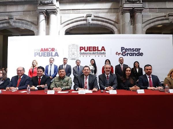 Puebla, estado y capital, seguros en beneficio de las familias: Armenta