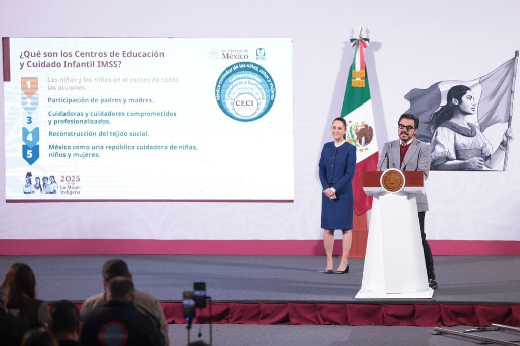 Presidenta Claudia Sheinbaum presenta los Centros de Educación y Cuidado Infantil (CECI) del IMSS